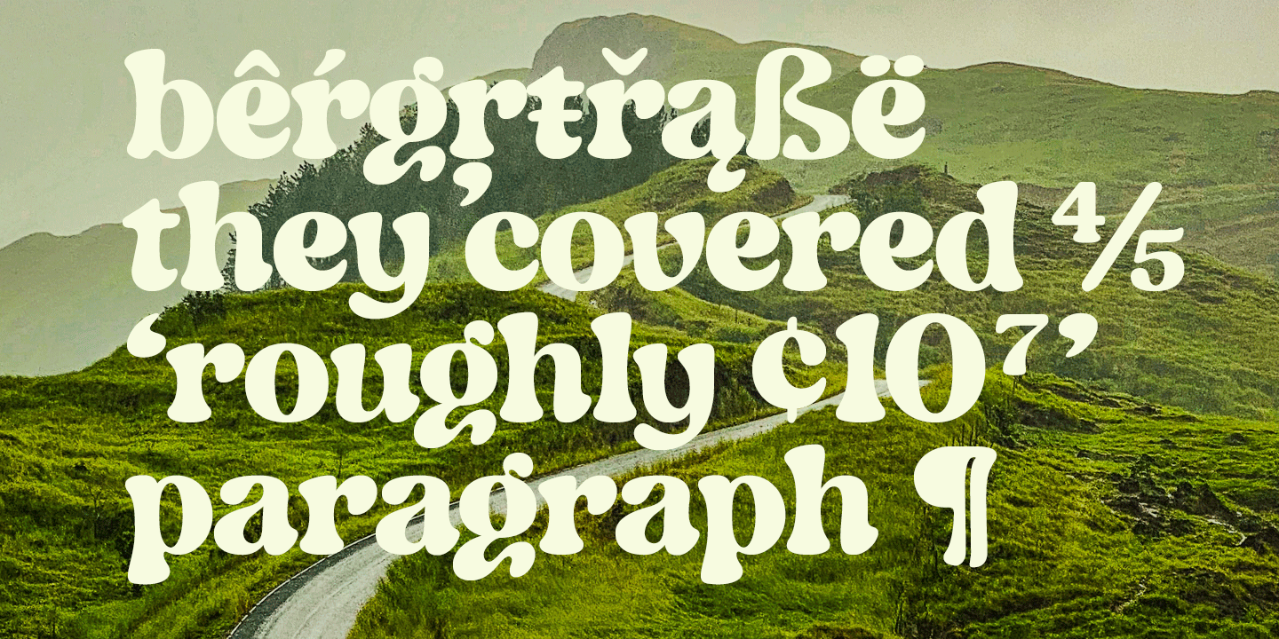 Indigo Sky Font Poster #1