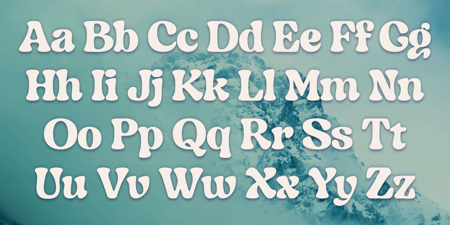 Indigo Sky Font Poster #1