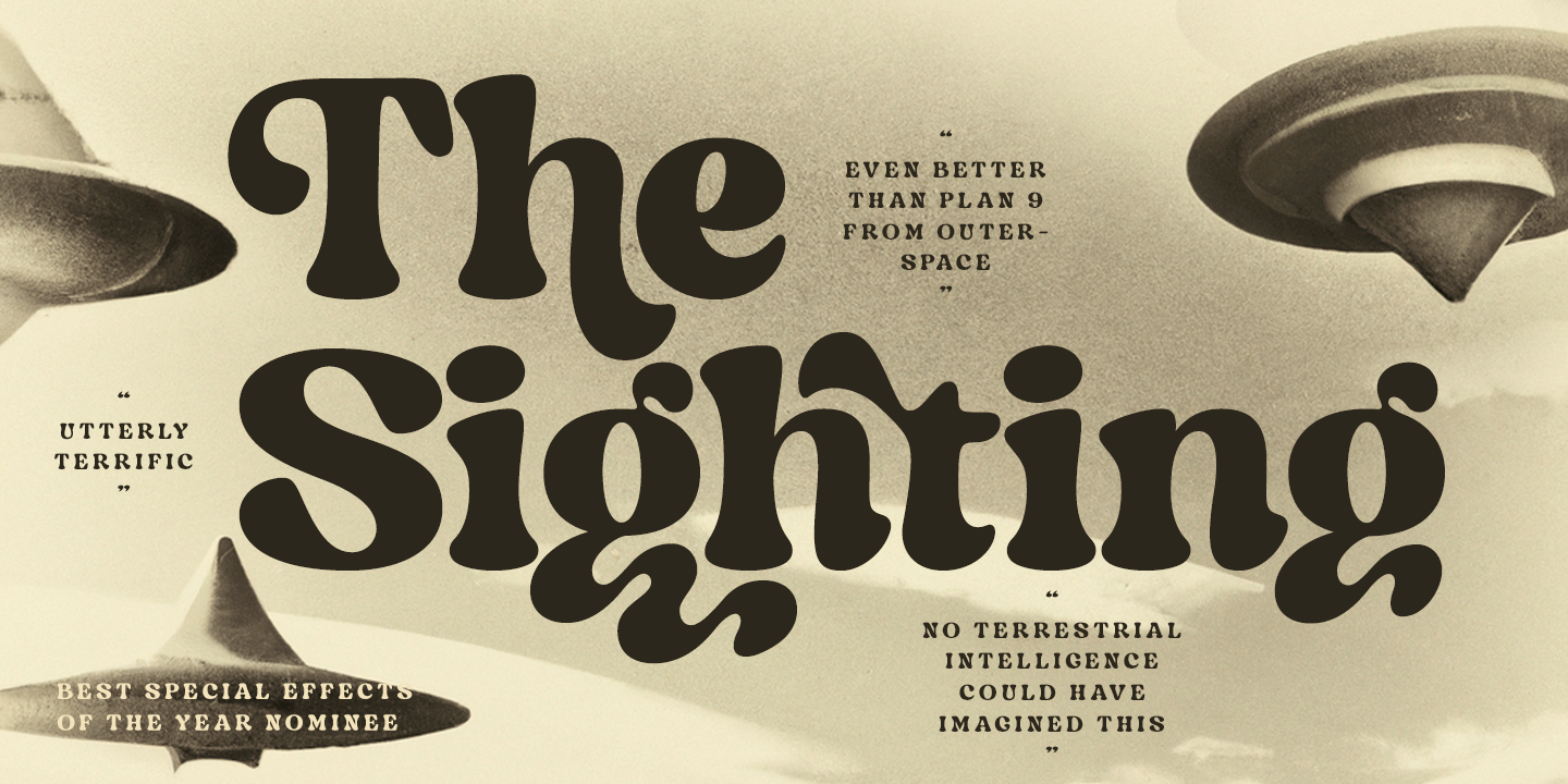 Indigo Sky Font Poster #1
