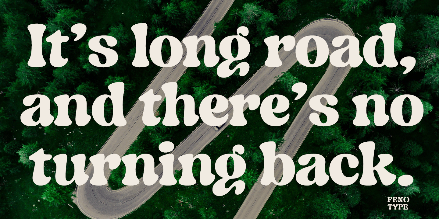 Indigo Sky Font Poster #1
