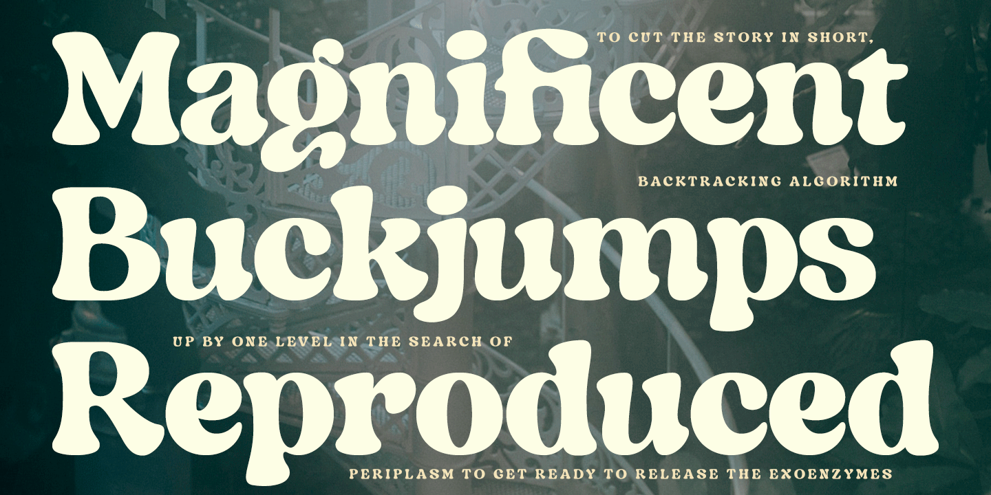 Indigo Sky Font Poster #1