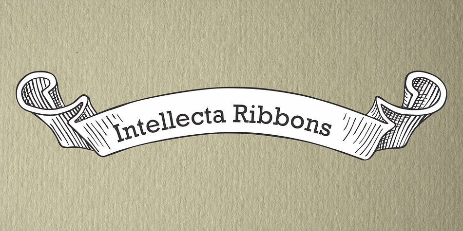 Intellecta Ribbons Font Poster #1