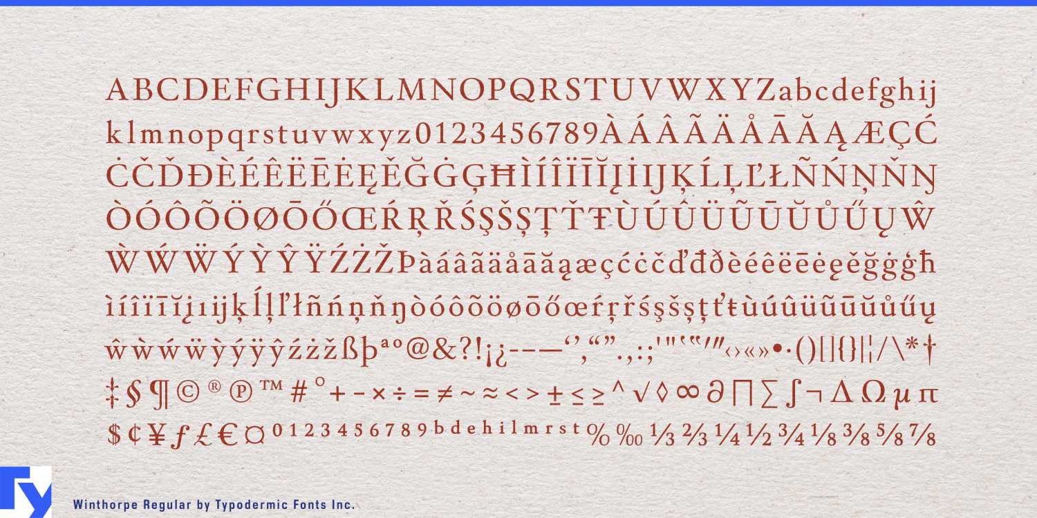 Winthorpe Font Poster #1