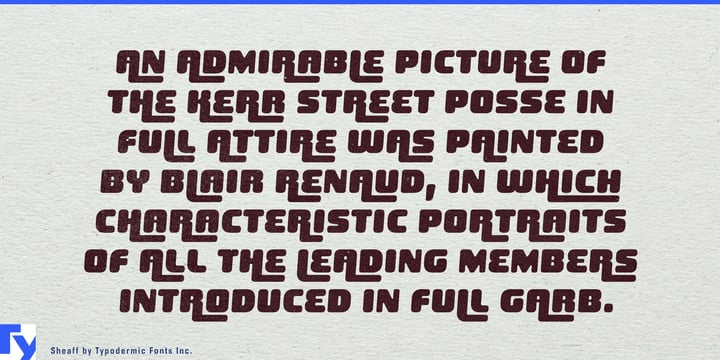 Sheaff Font Poster #1