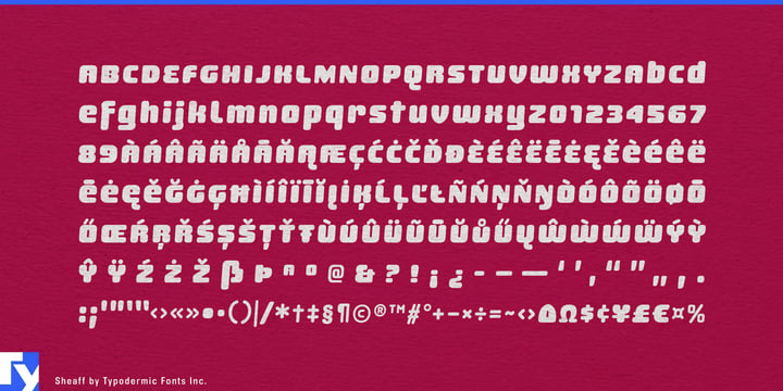 Sheaff Font Poster #1
