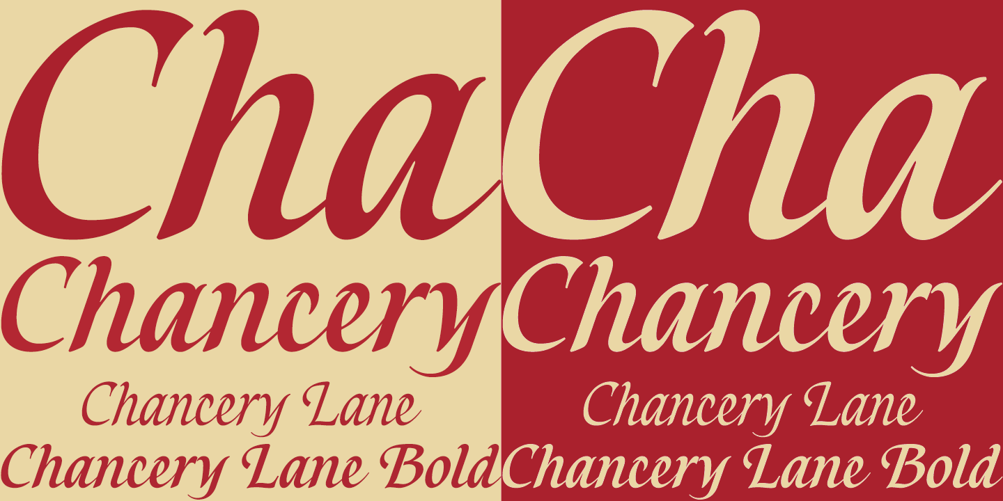 Chancery Lane Font Poster #1