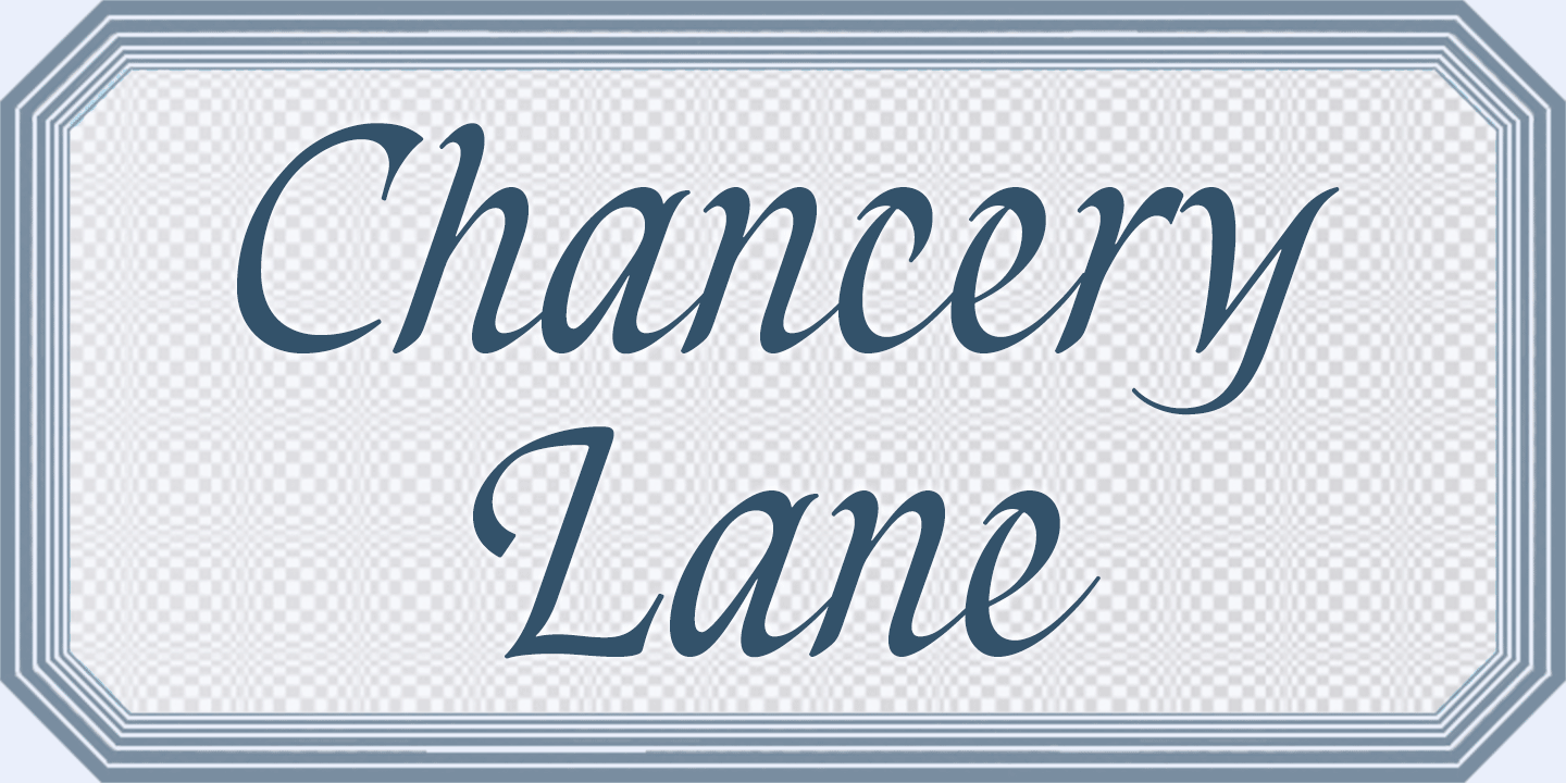 Chancery Lane Font Poster #1