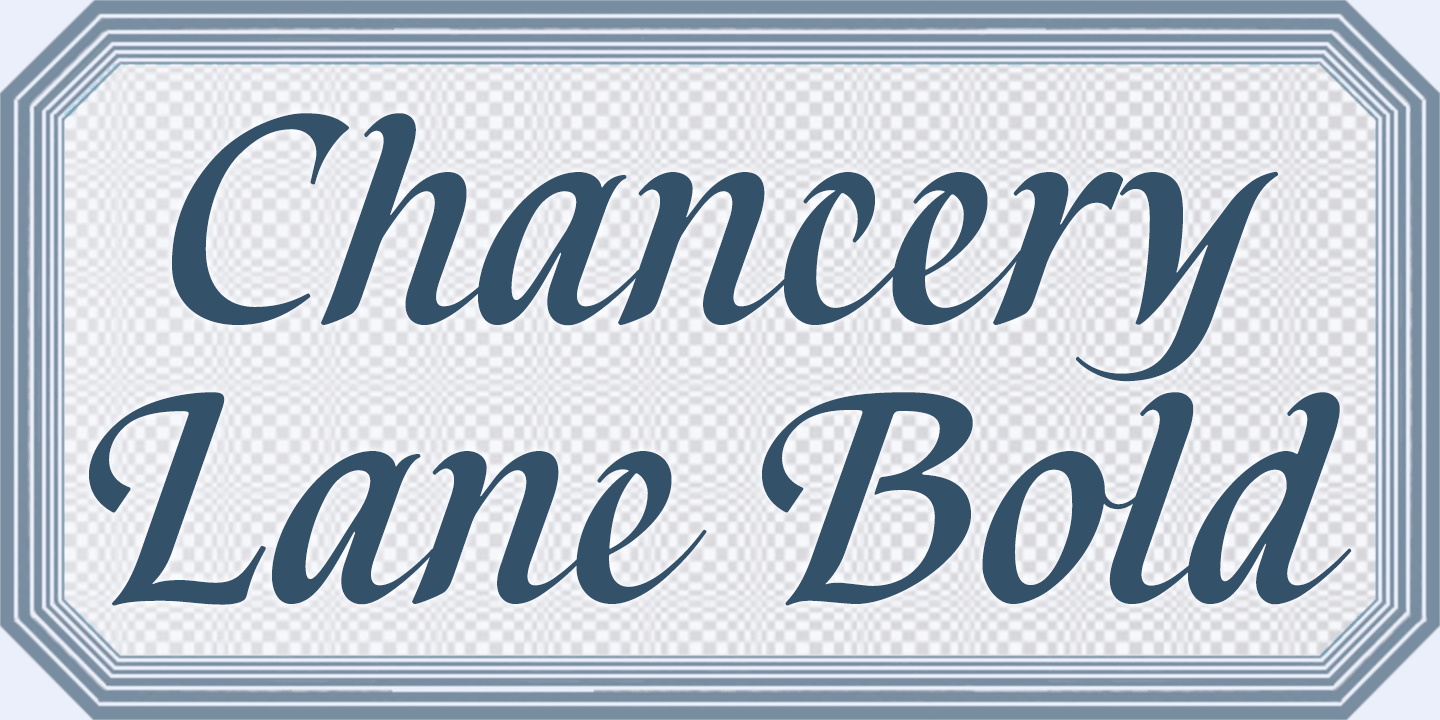 Chancery Lane Font Poster #1