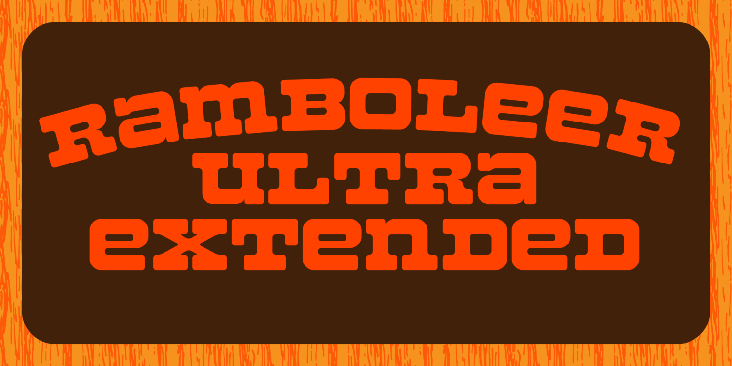Ramboleer Font Poster #1