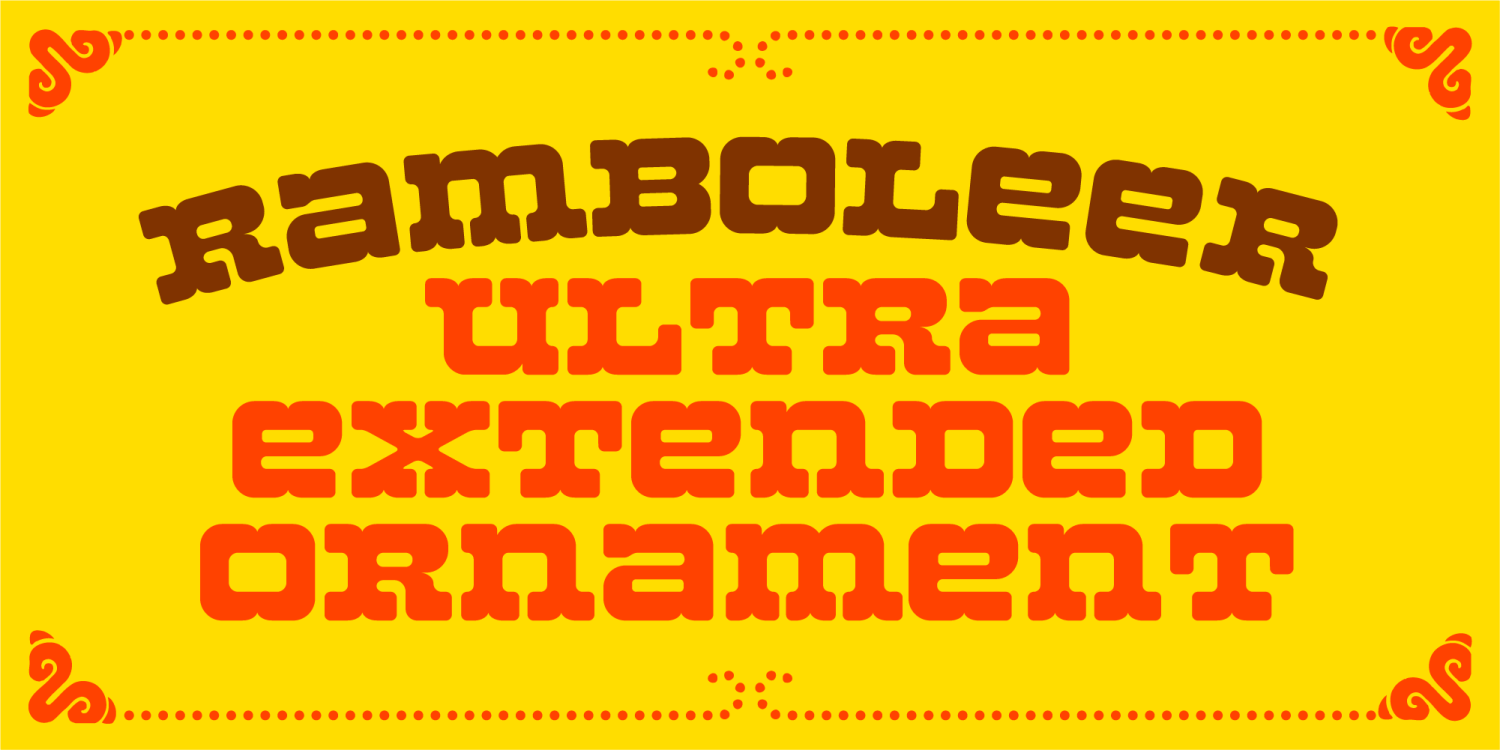 Ramboleer Font Poster #1