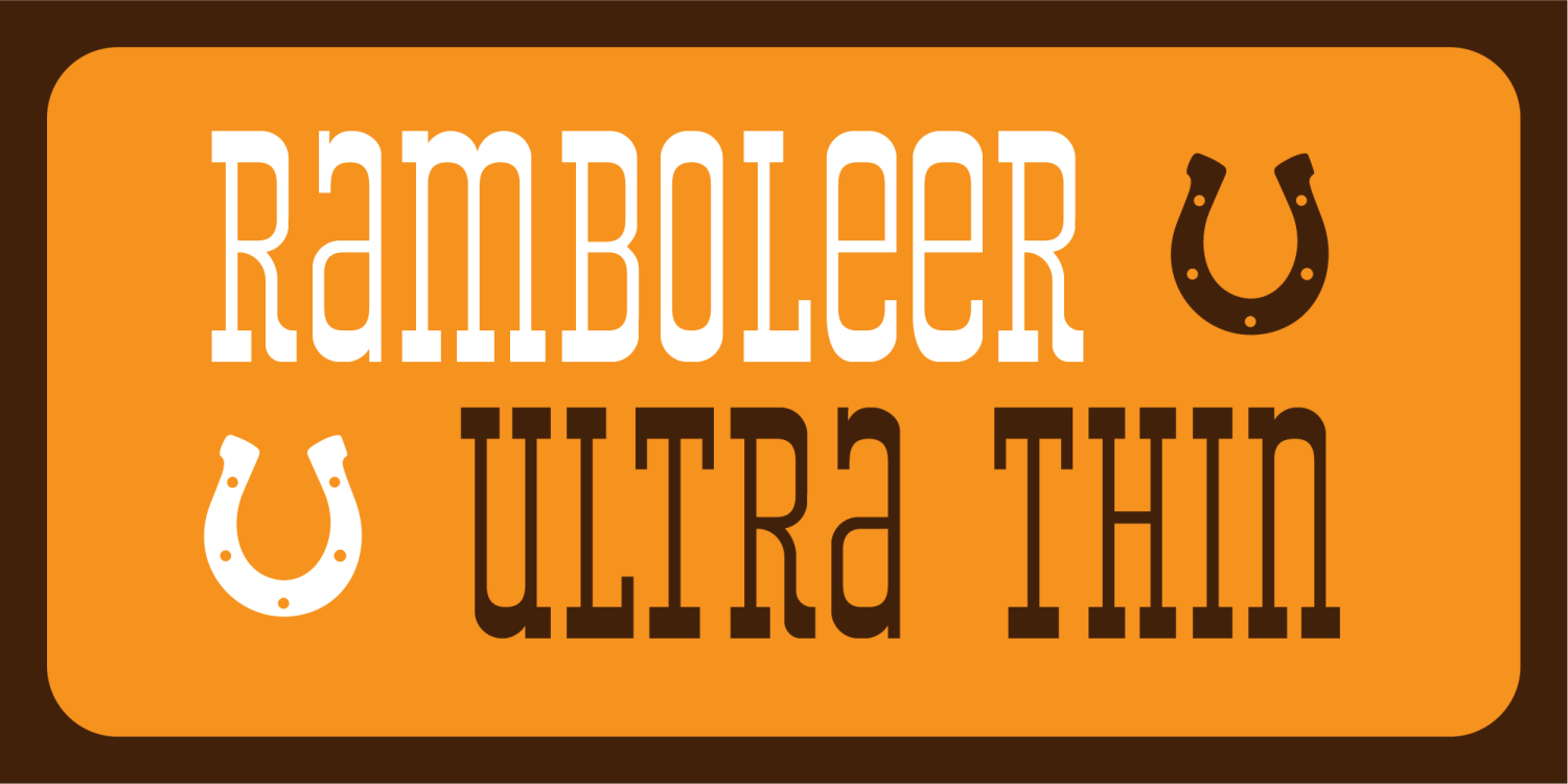 Ramboleer Font Poster #1