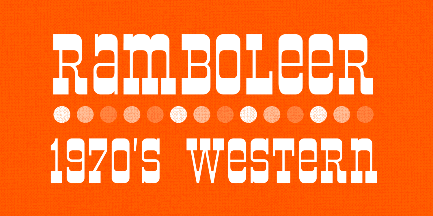 Ramboleer Font Poster #1