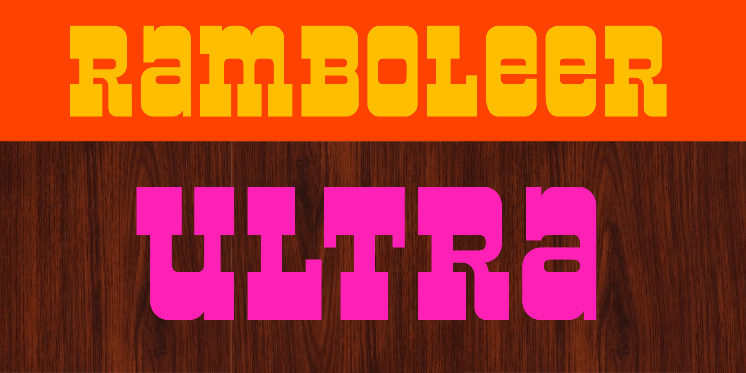 Ramboleer Font Poster #1