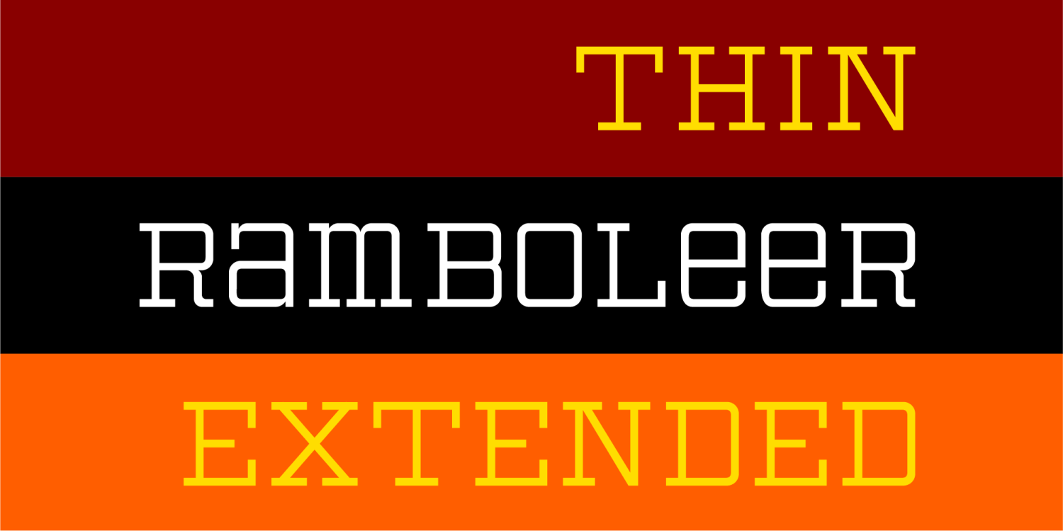 Ramboleer Font Poster #1