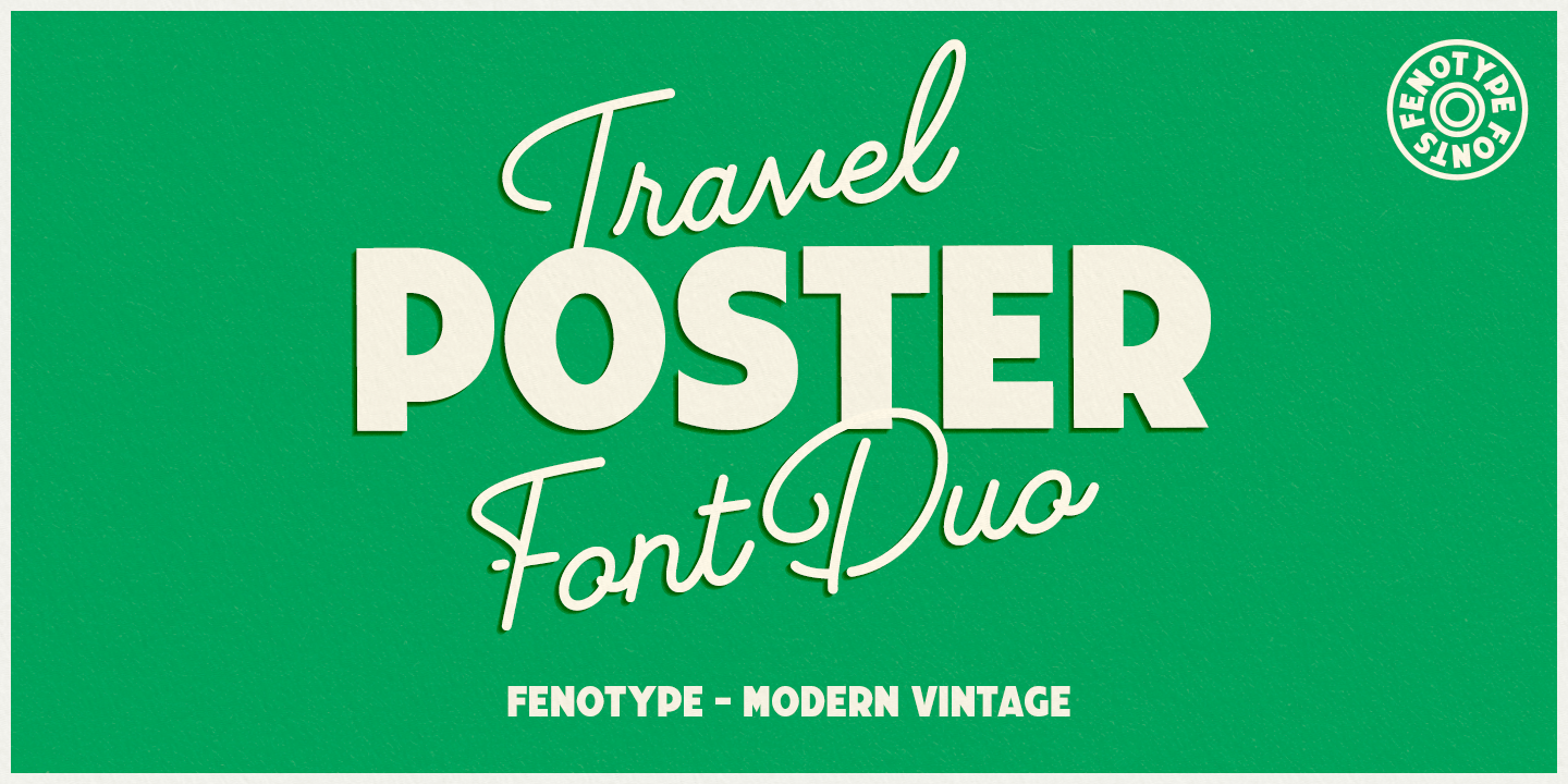 Travel Poster Font Family Poster