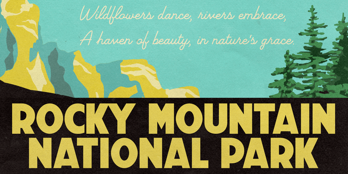 Travel Poster Font Poster #1