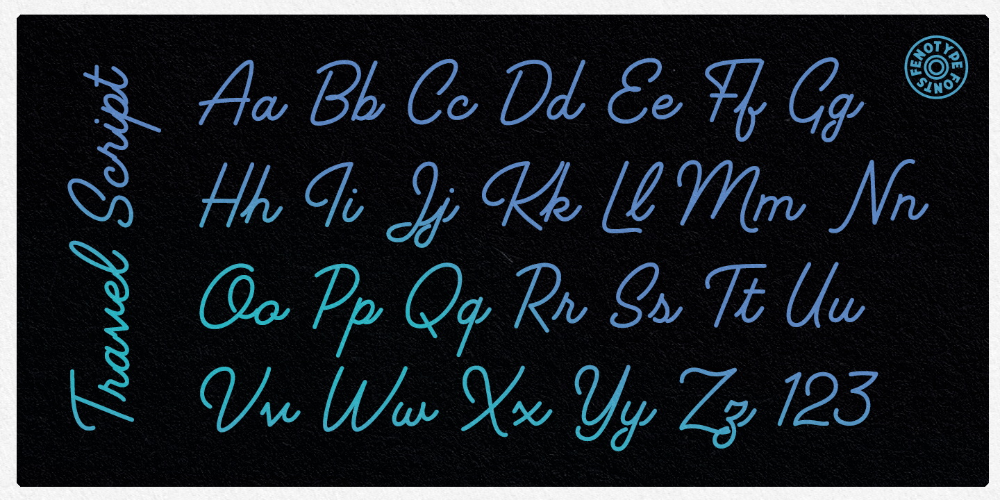 Travel Poster Font Poster #1