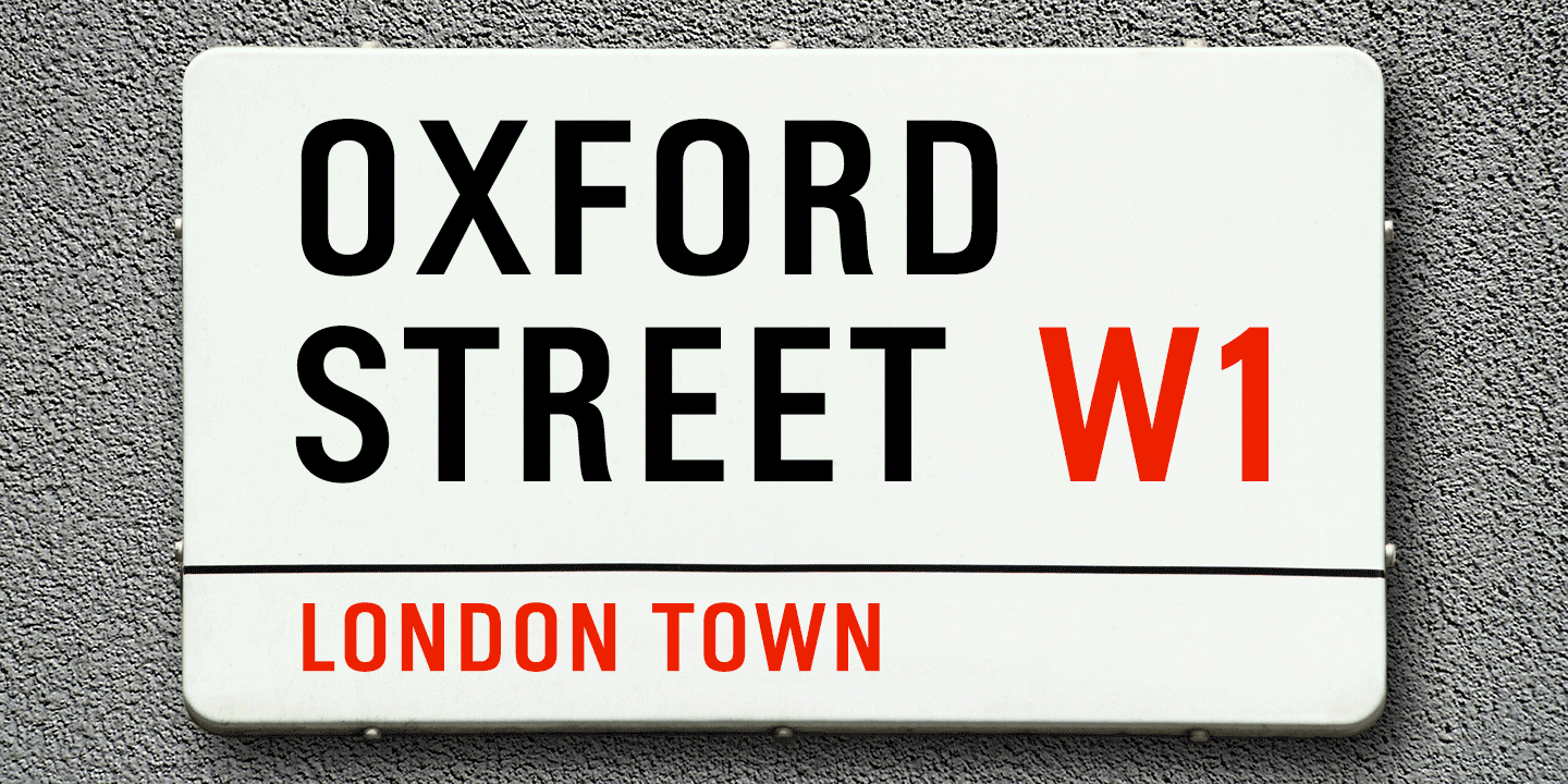 Oxford Street Font Poster #1