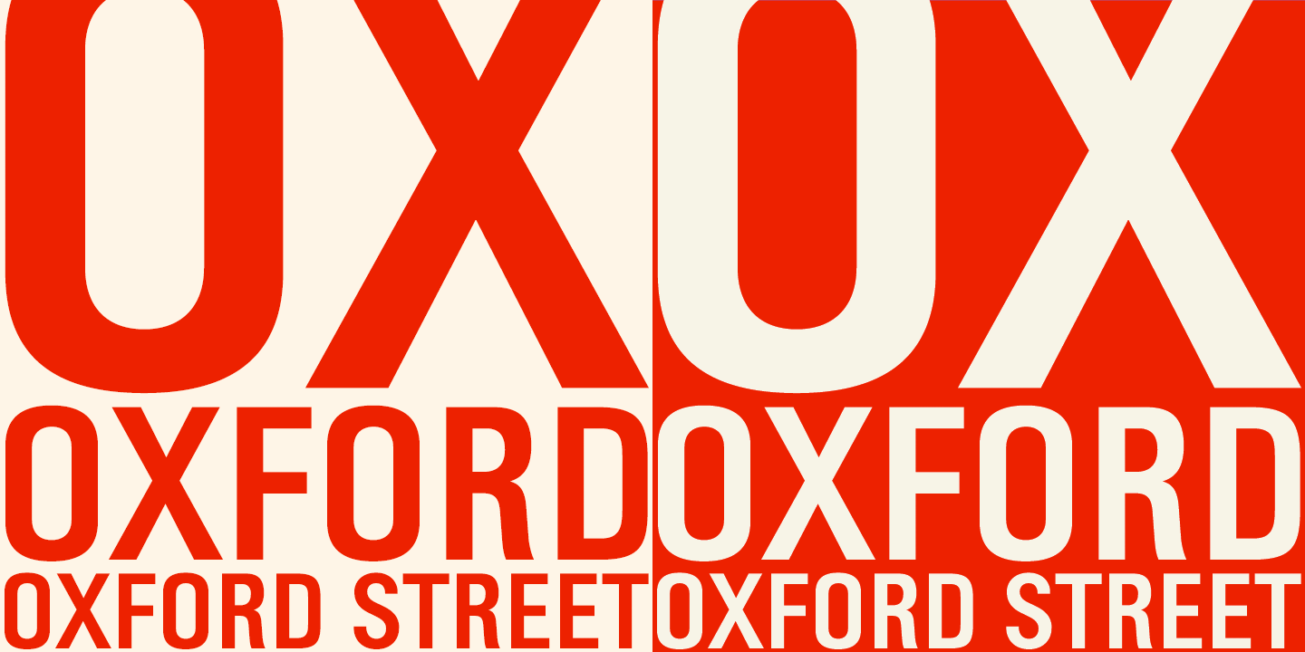 Oxford Street Font Poster #1