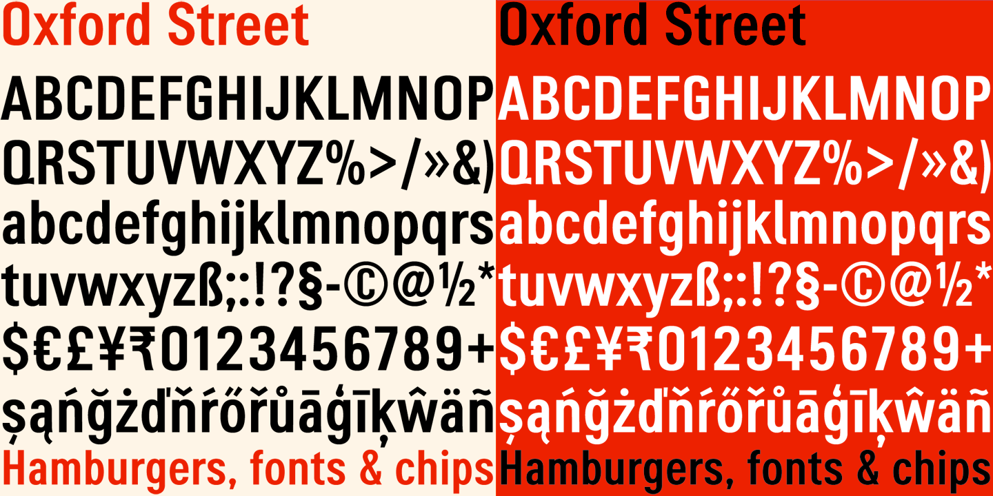Oxford Street Font Poster #1