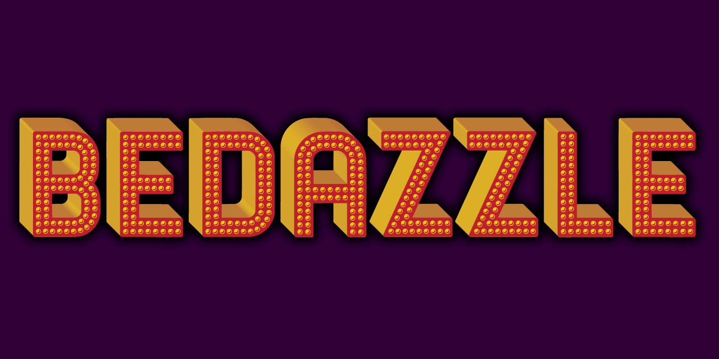 Bedazzle Font Poster #1