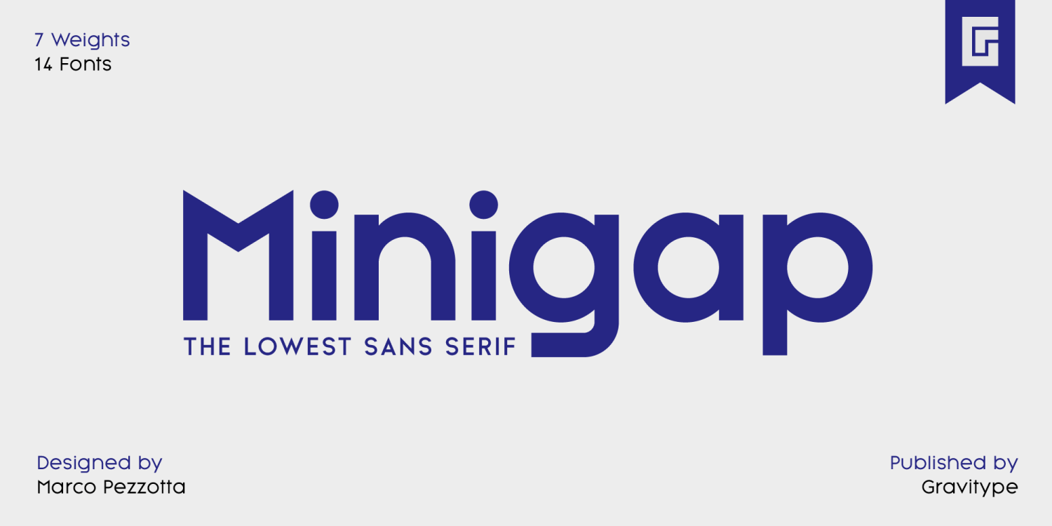 Minigap Font Family
