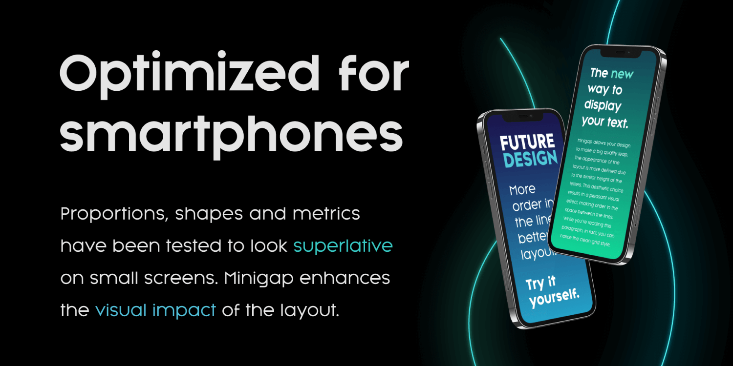 Minigap Font Poster #1