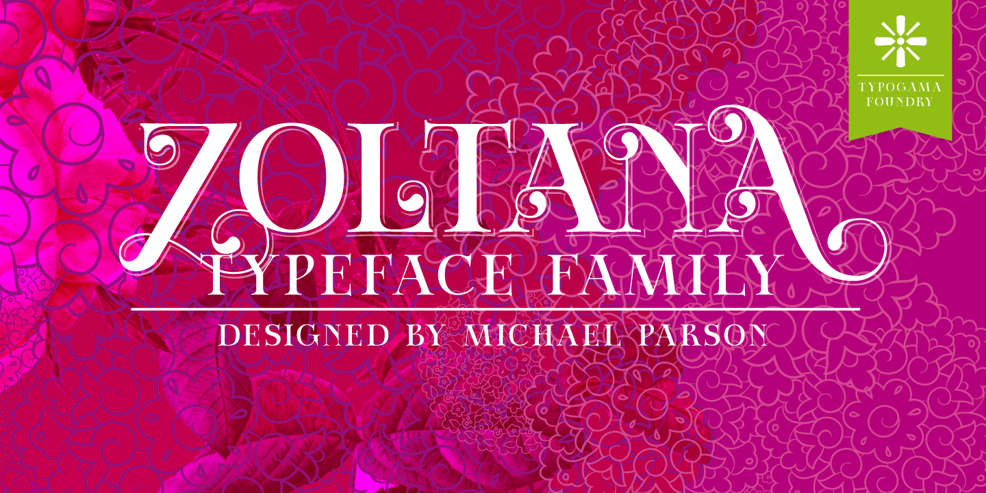 Zoltana Font Poster #1