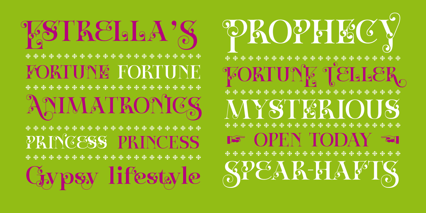 Zoltana Font Poster #1