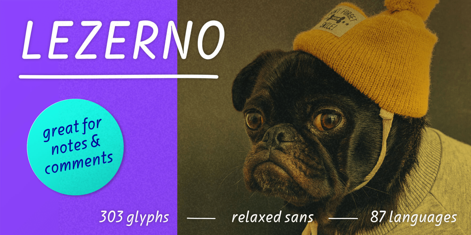 Lezerno Font Poster #1