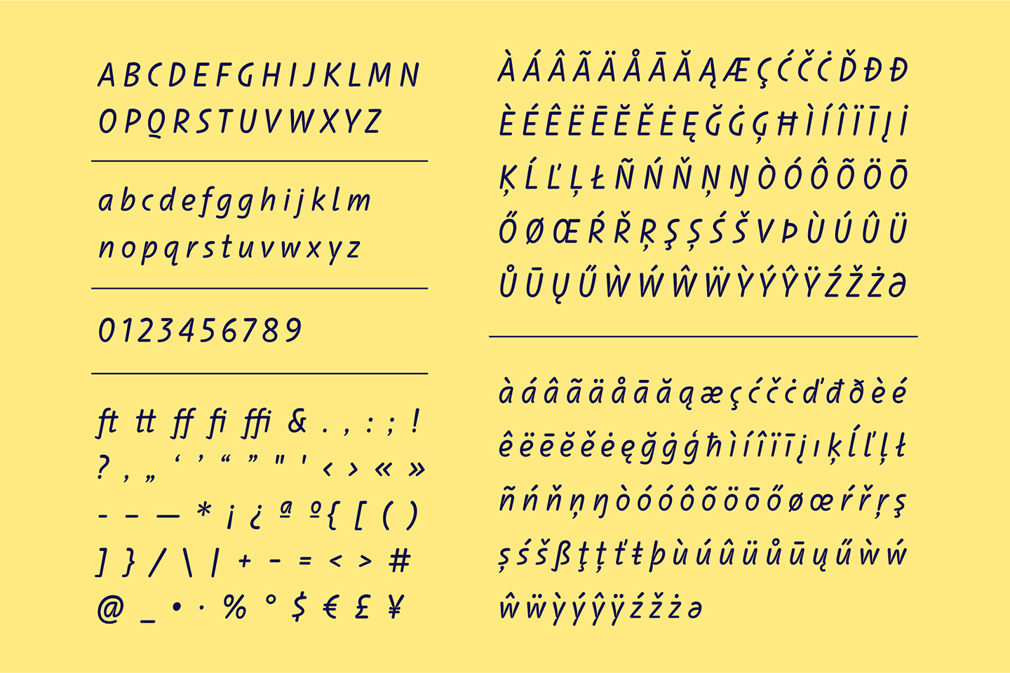 Lezerno Font Poster #1