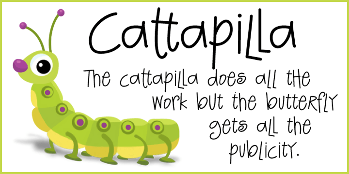Cattapilla Font Poster