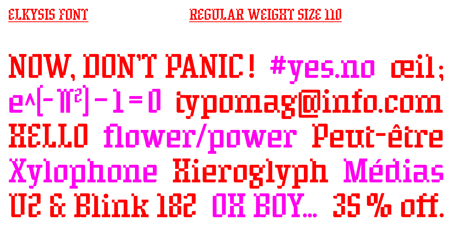 Elkysis Variable Font Poster #1