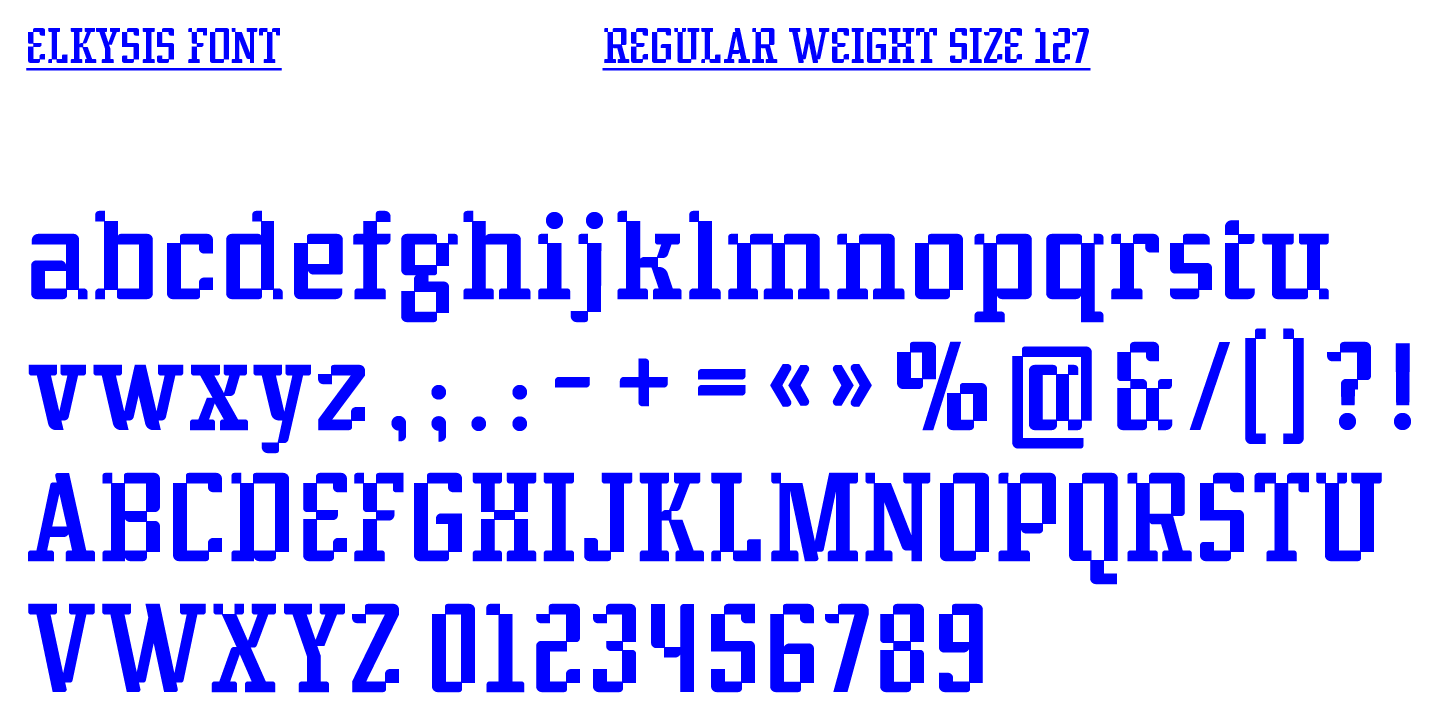 Elkysis Variable Font Poster #1