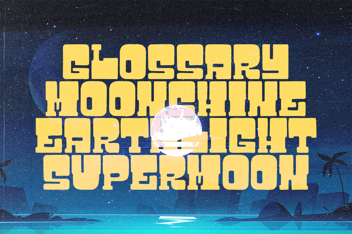 Rocket Space Font Poster #1