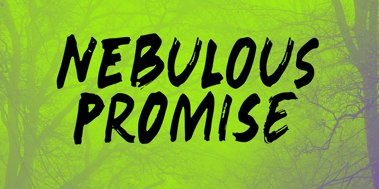 Nebulous Promise Font Poster #1