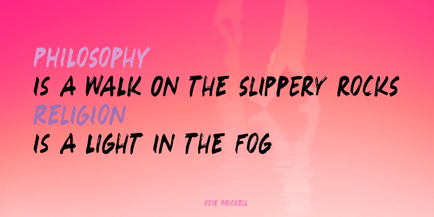 Nebulous Promise Font Poster #1