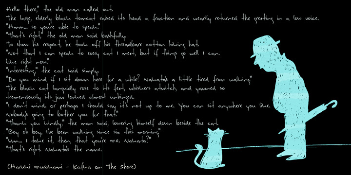 Nakata Font Poster #2