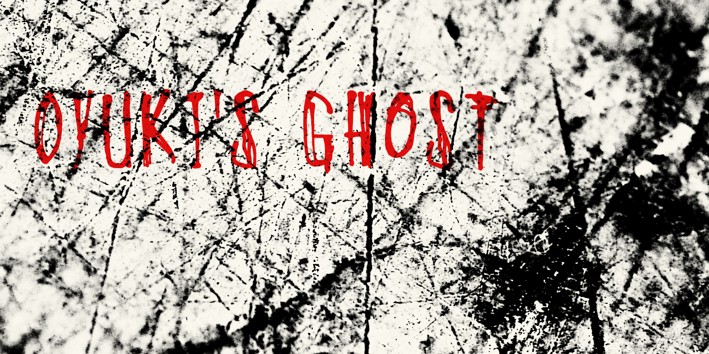 Oyuki's Ghost Font Poster #1