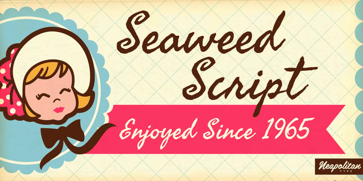 Seaweed Script Pro Font Poster #1