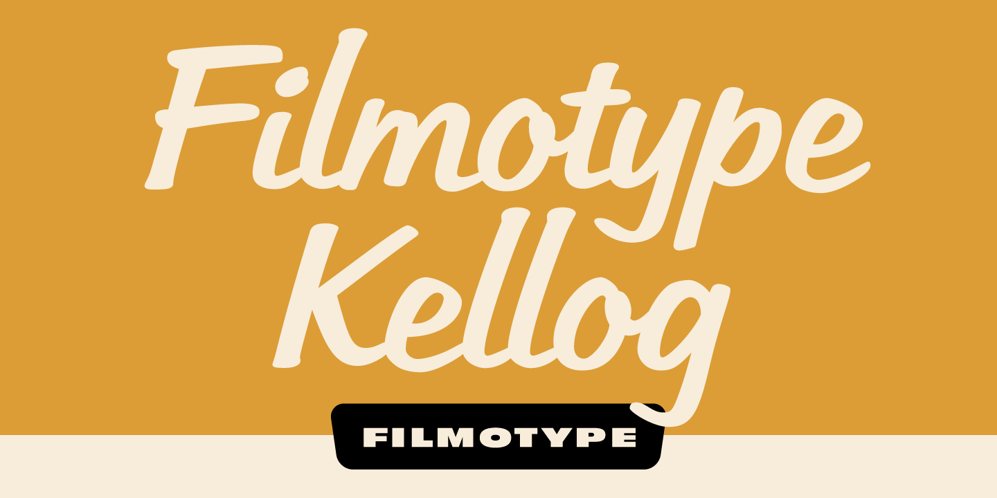 Filmotype Kellog Font Poster #1