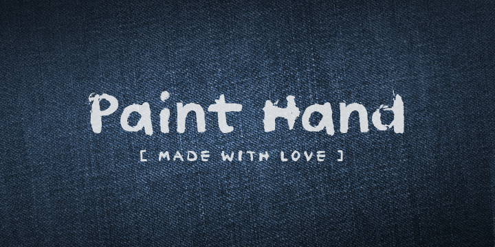 Paint Hand Font Poster #1