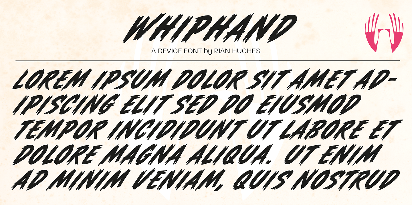 Whiphand Font Poster #1