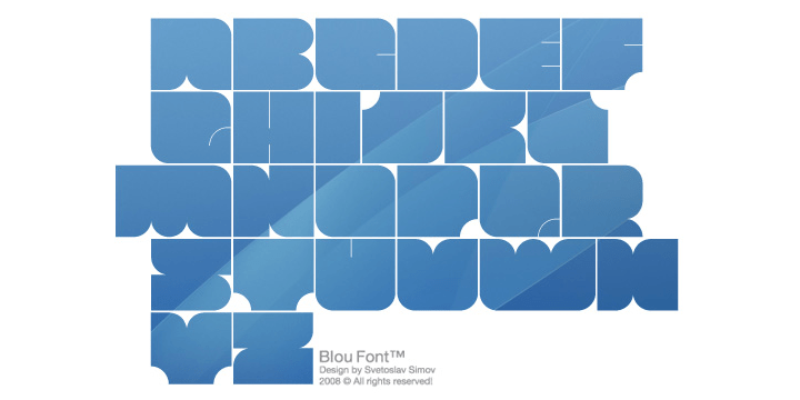 Blou Font Poster #1