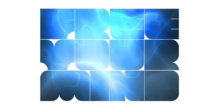 Blou Font Poster #1