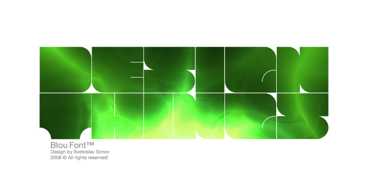 Blou Font Poster #1