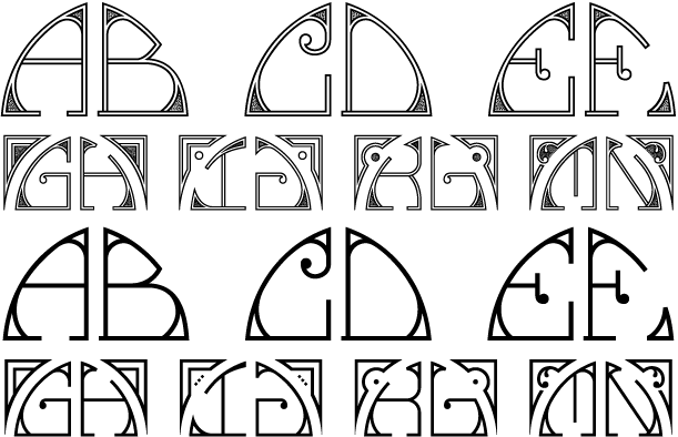 MFC Glencullen Monogram Font Family by Monogram Fonts Co | Font Bros
