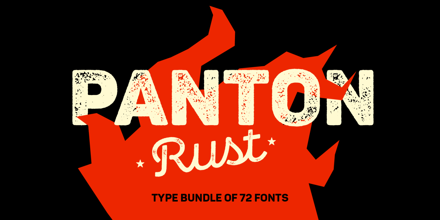 Panton Rust Font Poster #1