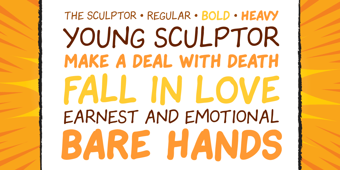 The Sculptor Font Poster #1