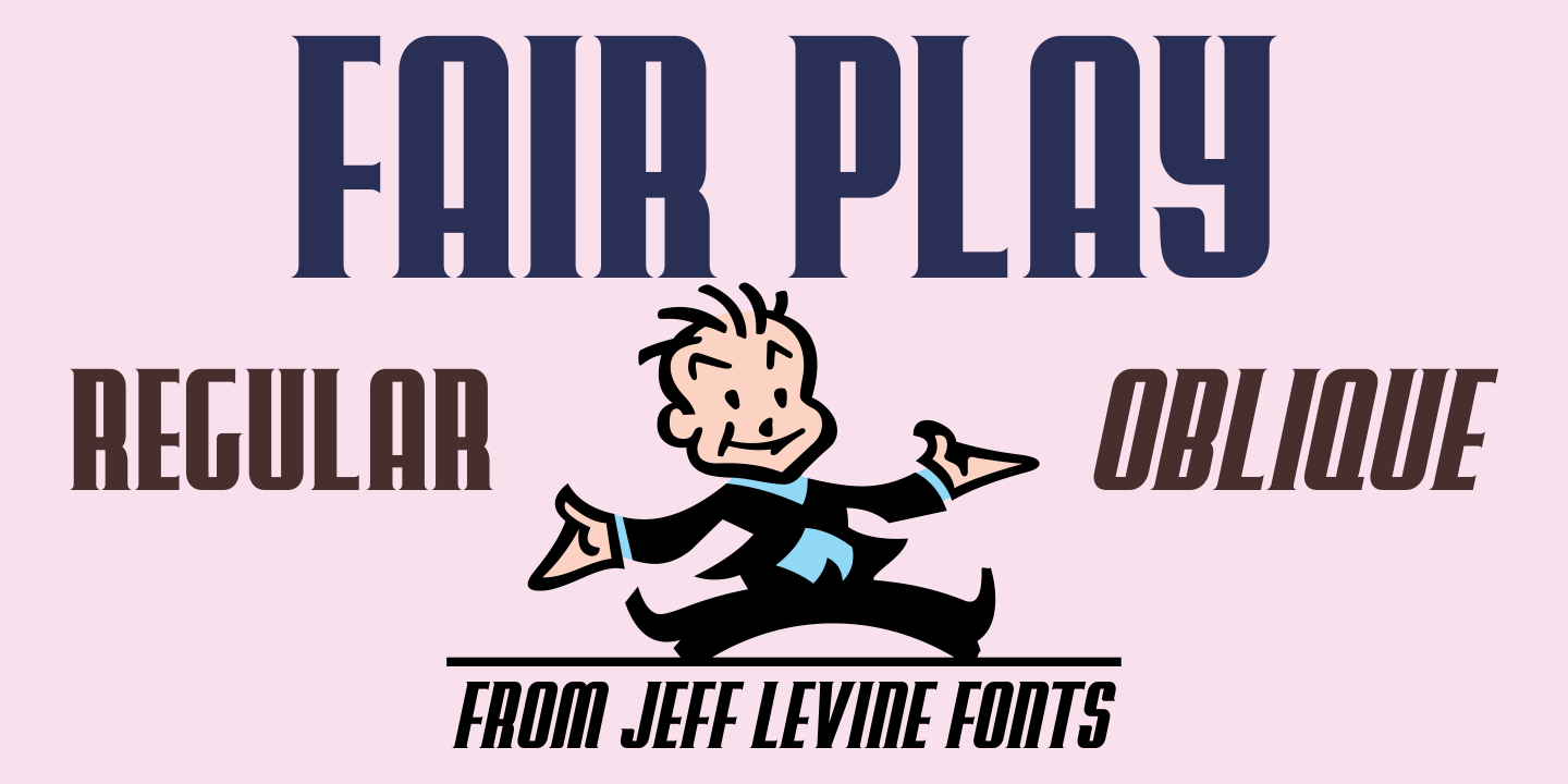 Fair Play Font Family Poster